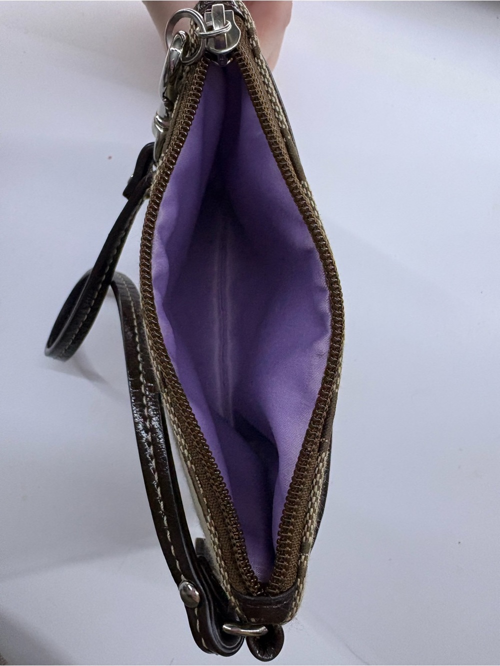 Coach Signature Wristlet - Picture 3 of 8